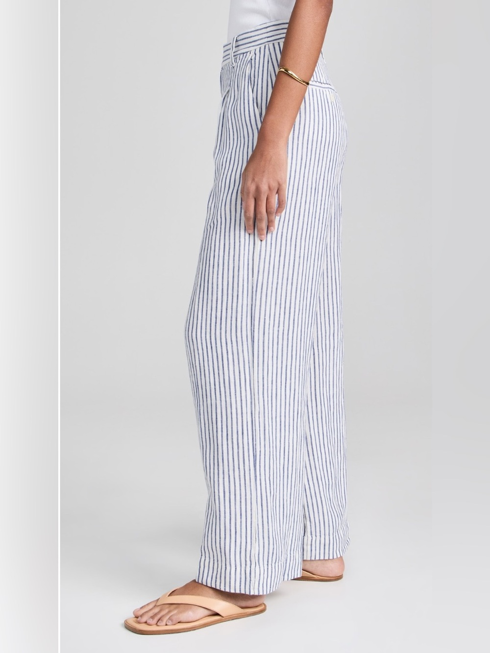 Madewell The Harlow Wide Leg Linen Pant - Picture 2 of 6